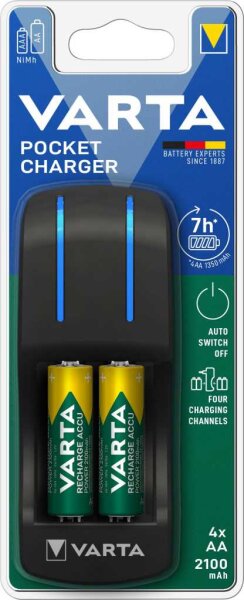 VARTA Pocket Charger 4x AA 56706 2100mAh (57642101451)