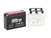 Nitro Motorradbatterie YT4B-BS -N- mit Säurepack AGM