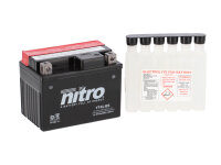 Nitro Motorradbatterie YT4L-BS -N- mit Säurepack AGM