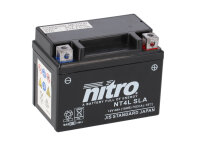 Nitro Motorradbatterie YTC4L-BS -N-  AGM / GEL  (gug)