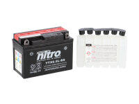 Nitro Motorradbatterie YTX6.5L-BS -N- mit Säurepackung