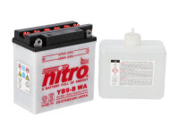 Nitro Motorradbatterie YB9-B WA -N- mit Säureflasche