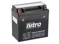 Nitro Motorradbatterie YB9-B SEALED -N-  AGM / GEL  (gug)