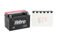 Nitro Motorradbatterie YT12A-BS -N- mit Säurepack AGM