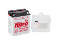 Nitro Motorradbatterie YB12A-A WA -N- mit Säureflasche