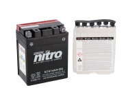 Nitro Motorradbatterie YTX14AH-BS -N- mit Säurepack AGM