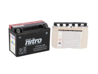Nitro Motorradbatterie YTX15L-BS -N- mit Säurepack AGM