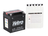 Nitro Motorradbatterie YTX30L-BS -N- mit Säurepack AGM