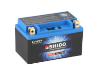 SHIDO LTX7A-BS Lithium Ion Motorradbatterie