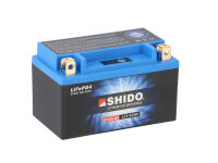 SHIDO LT12A-BS Lithium Ion Motorradbatterie