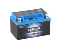SHIDO LTX12-BS Lithium Ion Motorradbatterie