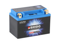 SHIDO LTX16-BS Lithium Ion Motorradbatterie