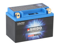 SHIDO LTX20CH-BS Lithium Ion Motorradbatterie