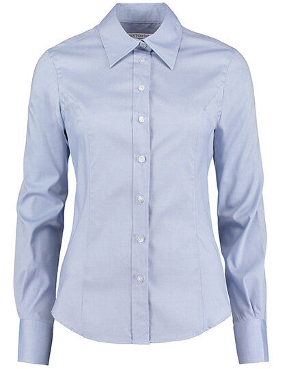 L-SHOP Women`s Tailored Fit Corporate Oxford Sh Light Blue (Kustom Kit)