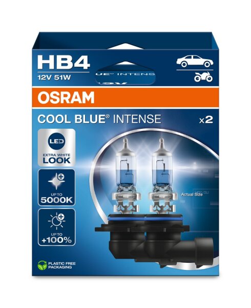 OSRAM COOL BLUE® INTENSE (Next Gen) HB4 Hängebox Eco 9006CBN-2HB