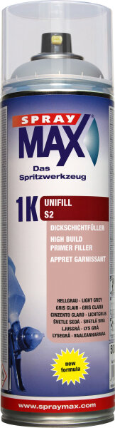 SprayMAX 400ml, 1K Unifill Dickschichtfüller S2 hellgrau 680421