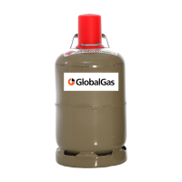 GLOBAL GAS Brenngas 5kg grau Füllung Nutzungsflasche