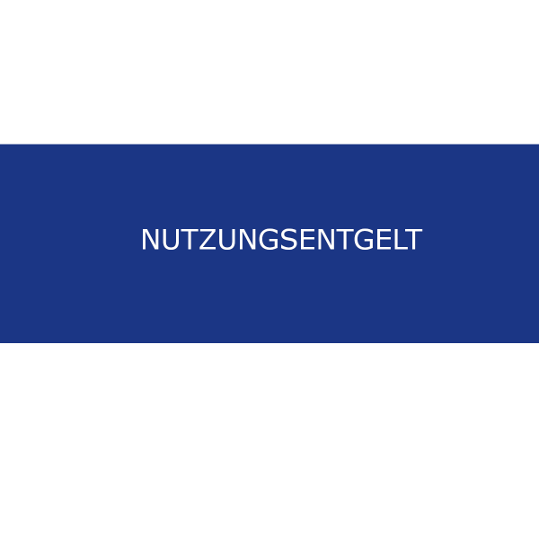 Nutzungsentgelt für Nutzungsflasche A0195021011