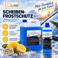 D.LINE Scheibenfrostschutz Gebrauchsfertig -30° mit Citrusduft (DL 202)
