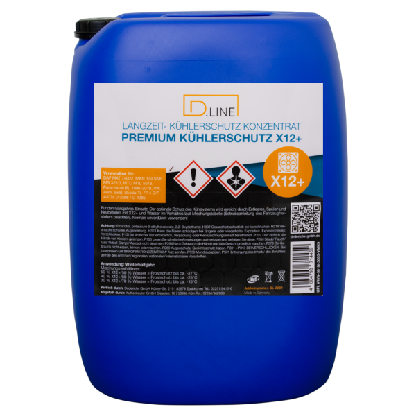 D.LINE Kühlerfrostschutz ANTIFREEZE X12+ (Violett) Konzentrat 60 Liter Fass (DL 2041)