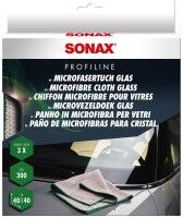 SONAX 04515410  MicrofaserTuch Glas 3 Stück