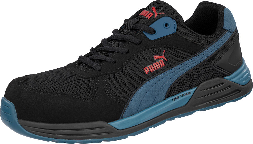 Puma FRONTSIDE BLK/BLUE LOW S1P € HRO ESD schwarz-blau, 123,08 SRC