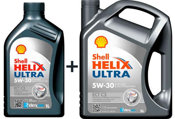 Shell Helix Ultra ECT C3 5W-30 SPARSET 5+1 Liter 550054065
