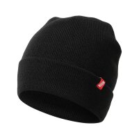 Nitras Strickmütze schwarz mit wärmendem...