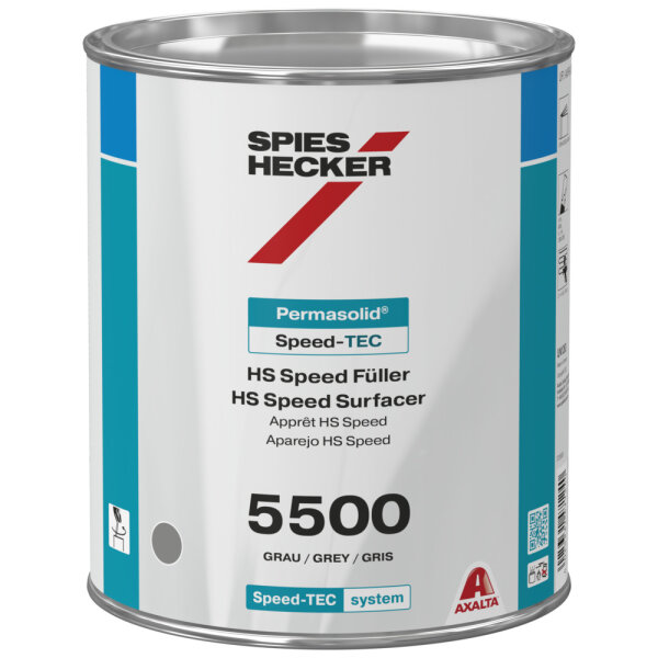 Spies Hecker Permasolid® Speed-TEC HS Speed Füller 5500 3,5 l Grau 4025331471240