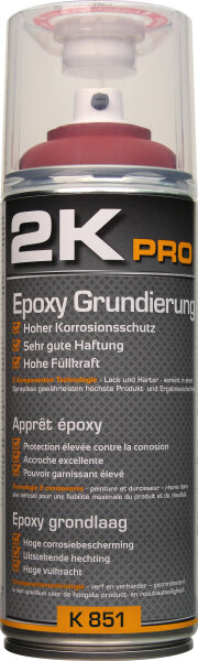 2K PRO Epoxy Grundierung rotbraun matt 400 ml 351851