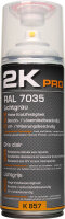 2K PRO Decklack / Sprühlack RAL 7035 Lichtgrau...