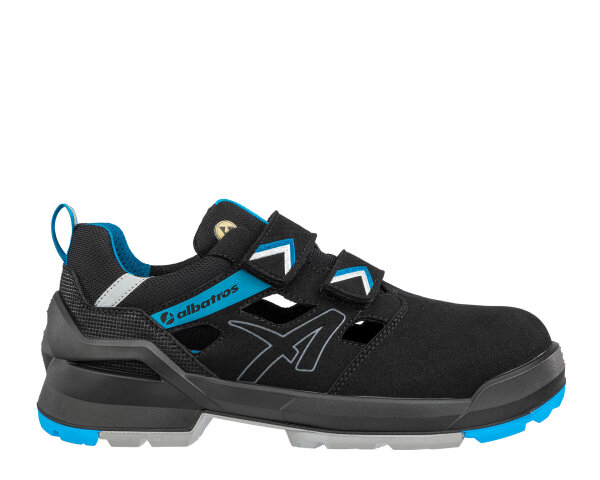 ALBATROS FORGE AIR BLACK/BLUE LOW Sicherheitssandalen S1 ESD (648060)