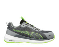 PUMA SAFETY SLIDE GREY/GREEN LOW S1PS ESD grau-grün