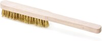 LESSMANN Feinbürsten 225x20 mm 4 rhg. Messingdraht MES gew. 0,15 mm hoch 20 mm 126411