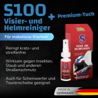 Dr. Wack S100 Visier- und Helmreiniger 100 ml inkl. Mikrofasertuch (2409)