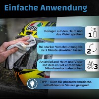 Dr. Wack S100 Visier- und Helmreiniger 100 ml inkl. Mikrofasertuch (2409)