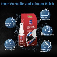 Dr. Wack S100 Visier- und Helmreiniger 100 ml inkl. Mikrofasertuch (2409)