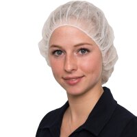 NITRAS Baretthaube, weiß, Beutel à 100...