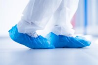 NITRAS CPE-Überschuhe, blau, Beutel à 100 Stück 4220