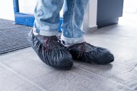NITRAS CPE-Überschuhe, schwarz, Beutel à 100...