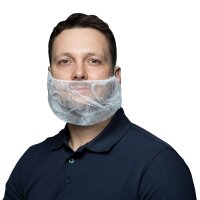 NITRAS Bartmaske groß, weiß, Vliesstoff,...