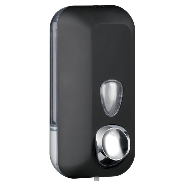 NITRAS Seifenspender, Kunststoff, schwarz, soft-touch Oberfläche 562110-1000