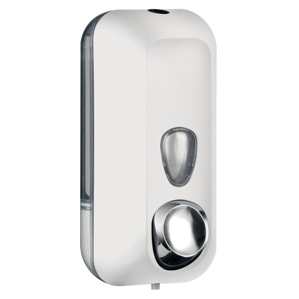 NITRAS Seifenspender, Kunststoff, weiß, soft-touch Oberfläche 562110-1100