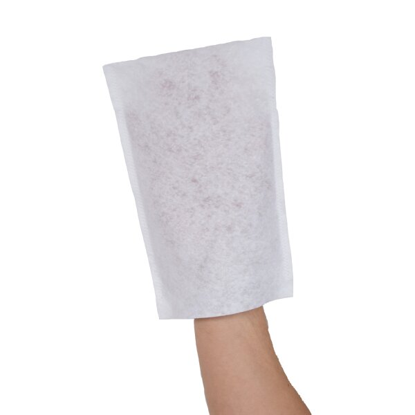 NITRAS Waschhandschuhe, Vlies, weiß, Beutel à 50 Stück 5700