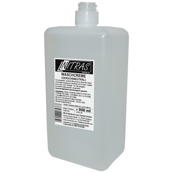 NITRAS Waschcreme, geruchsneutral, 1000 ml, Euroflasche 5950