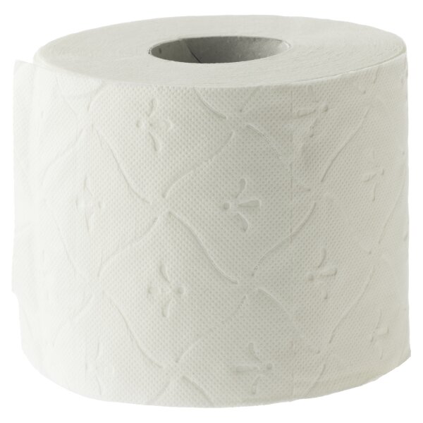 NITRAS Toilettenpapier Superior, weiß, 3-lagig, Zellstoff, Rolle 250 Blatt, á 8 Stück 783250