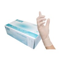 NITRAS POLYMER SOFT, Latex-Einmalhandschuhe, weiß,...