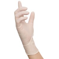 NITRAS POLYMER SOFT, Latex-Einmalhandschuhe, weiß,...