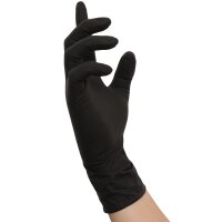 NITRAS BLACK SCORPION, Latex-Einmalhandschuh, schwarz,...