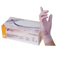 NITRAS GLAMOUR WAVE, Nitril-Einmalhandschuhe, rosa,...